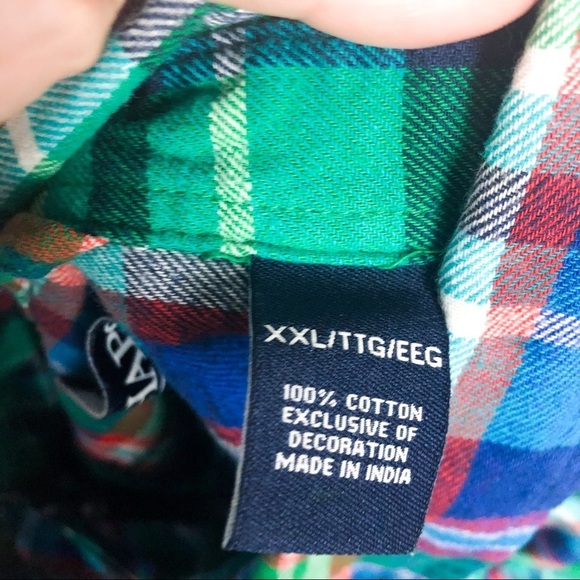 Chaps Brushed Flannel Button Up Shirt - Picture 6 of 7